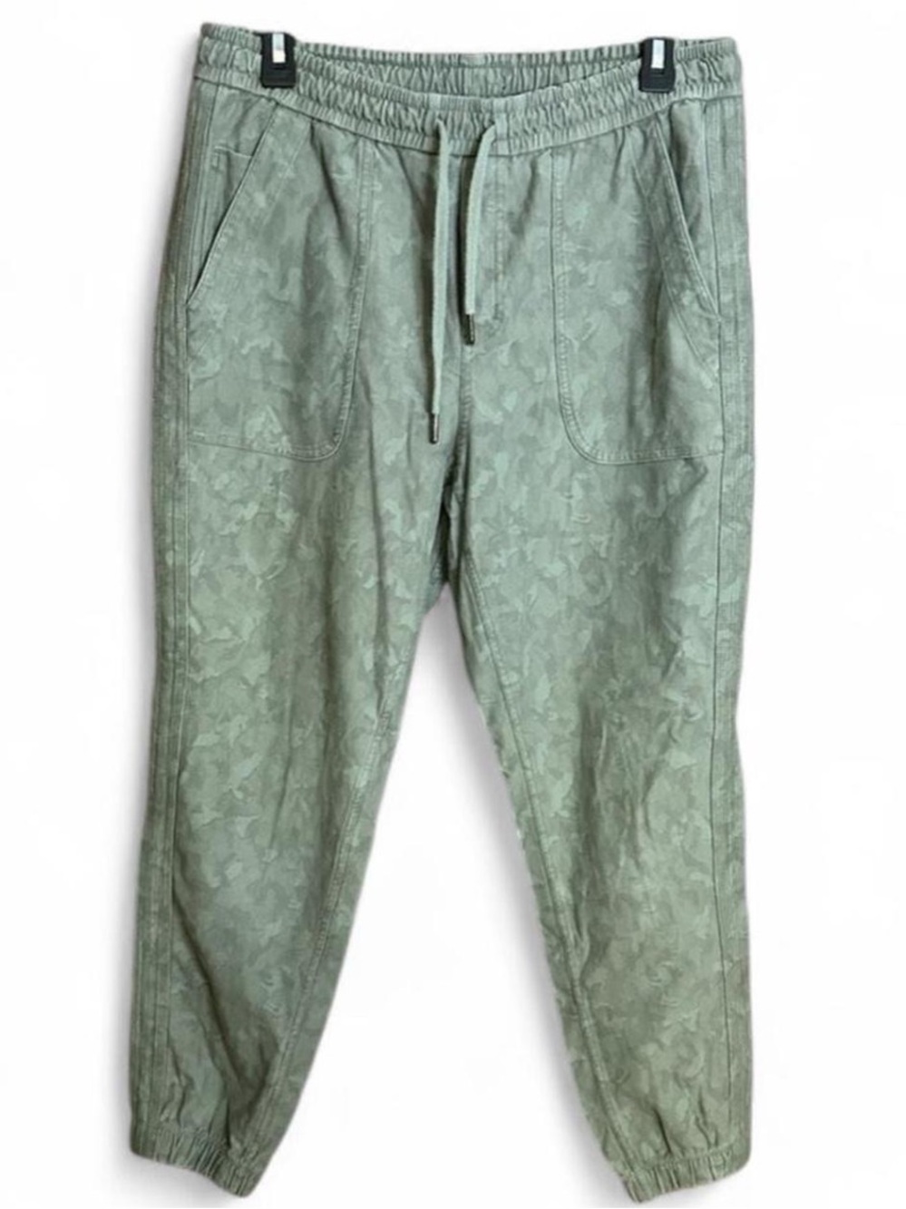 Athleta Farallon Stratum Laurel Olive Camouflage-Print Jogger Pants